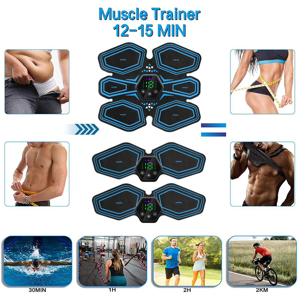Muscle-Stimulator™ Classic 6-Pack EMS Abs & Arms Trainer Kit