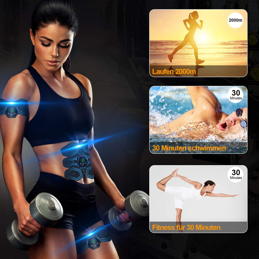 Muscle-Stimulator™ Classic 6-Pack EMS Abs & Arms Trainer Kit