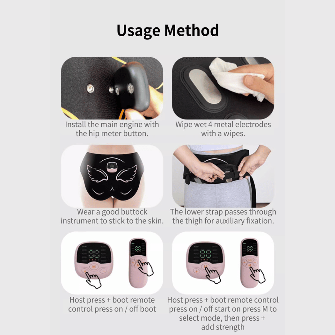 Wireless EMS Hip Massager