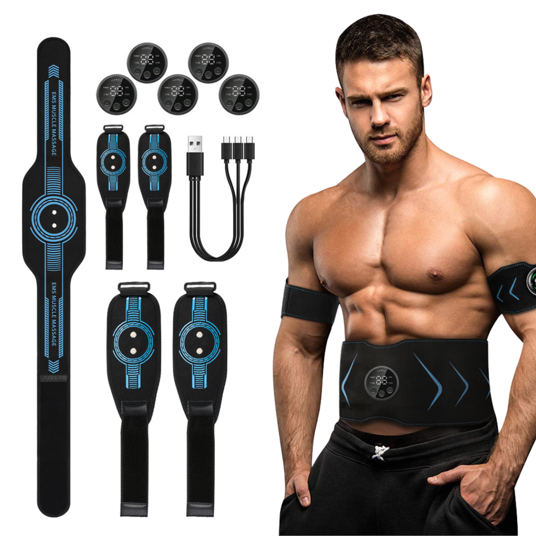 FlexPro 360 Multi-Functional Muscle Stimulator | Targeted Coverage for Abs, Arms, and Legs