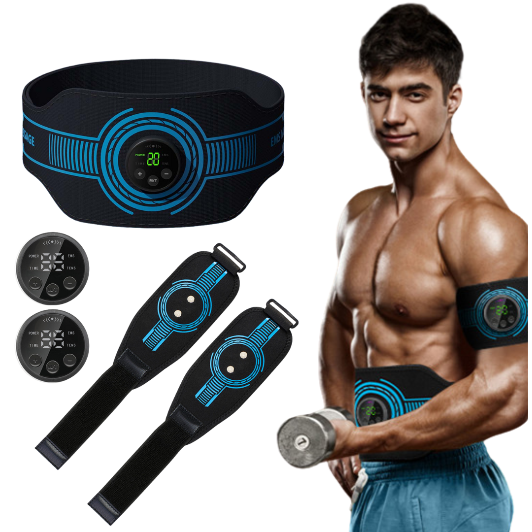 FlexPro 360 Multi-Functional Muscle Stimulator | Targeted Coverage for Abs, Arms, and Legs