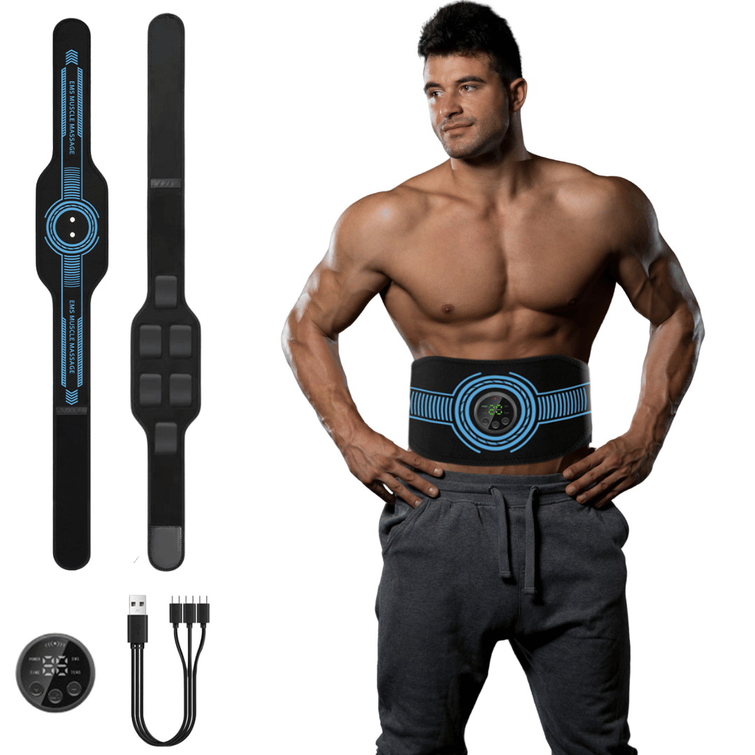 Estimulador muscular multifuncional FlexPro 360 | Cobertura específica para abdominales, brazos y piernas