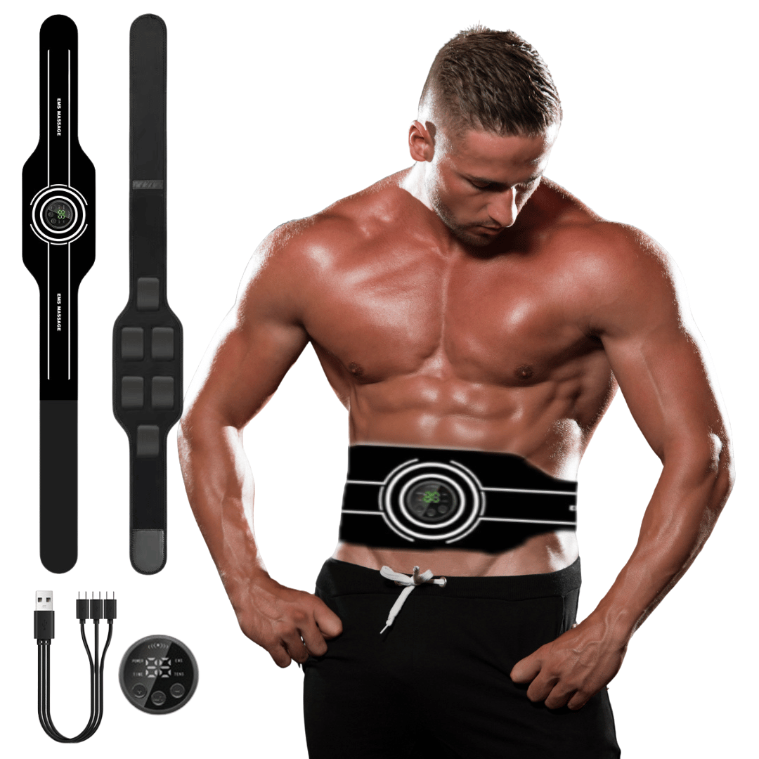 Estimulador muscular multifuncional FlexPro 360 | Cobertura específica para abdominales, brazos y piernas