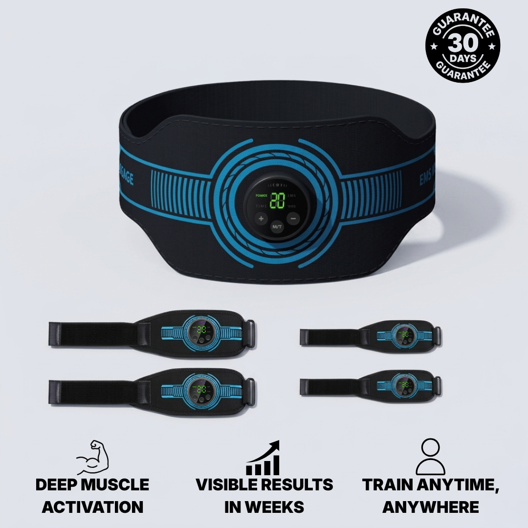 FlexPro 360 Multifunktions-Muskelstimulator | Gezielte Behandlung von Bauchmuskeln, Armen und Beinen